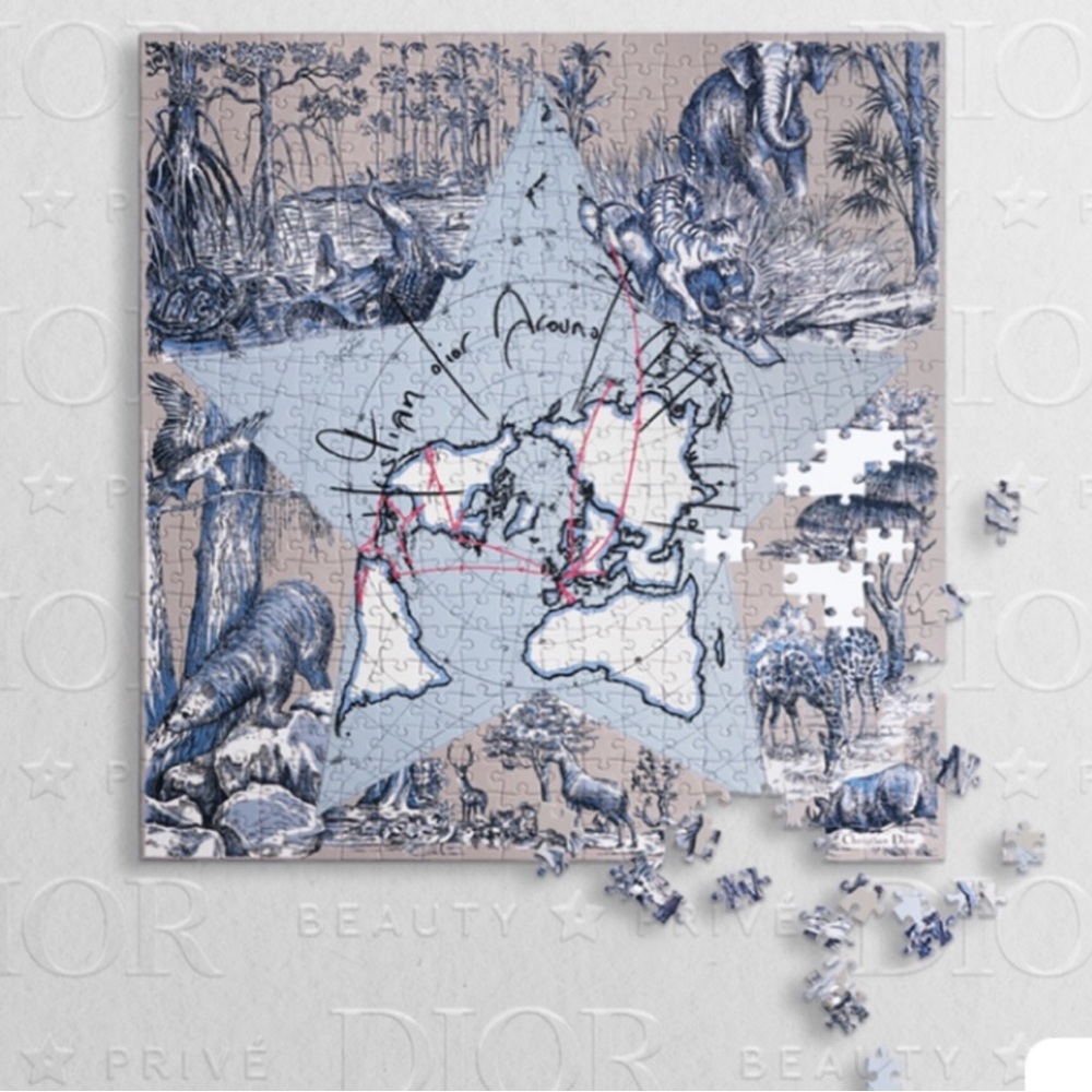 Dior NIB Unopened 500 Piece Puzzle Around the World Star